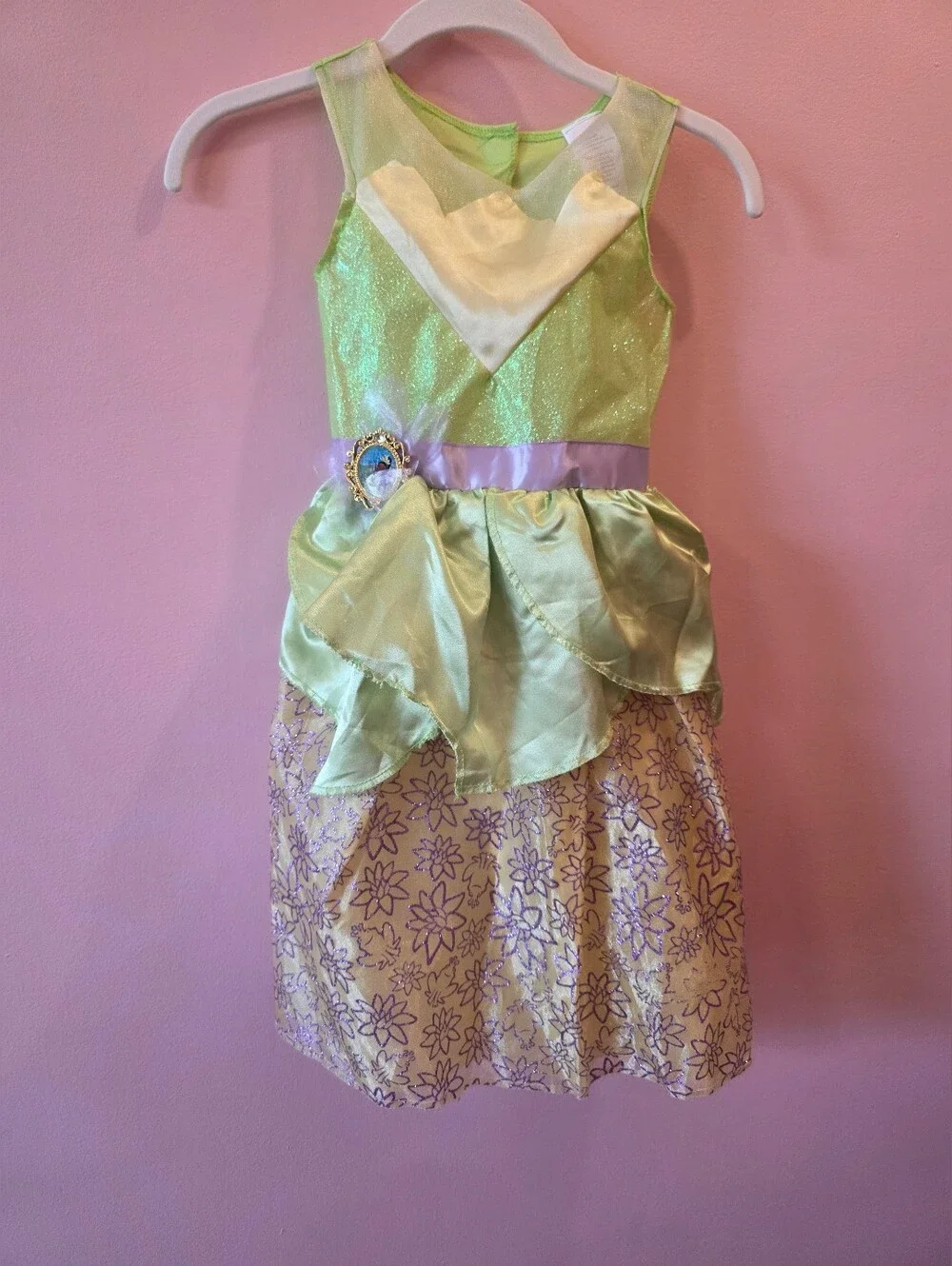 Disney Princess Tiana Dress Costume Girls 4-6X